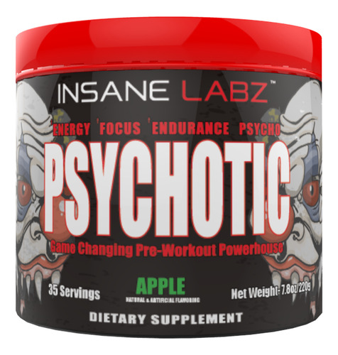 Psychotic Sabor Apple 35 Serv. Insane Labz.