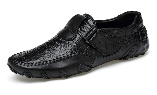 Hombre Mocasines Zapatos Casual Cuero Negocio Calzado Marrón