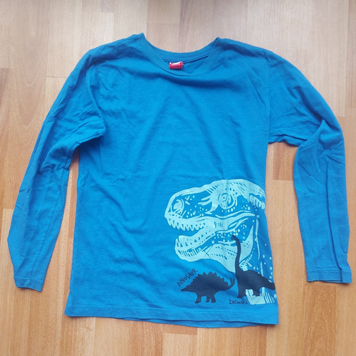 Remera Manga Larga Niño T.12 Bewiki Dinosaurios