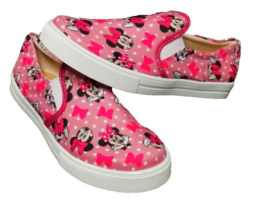 Tenis Zapato Mimie Mouse Lona Moda Casual Envio Full