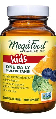 Vitaminas Para Niños 60 Mini Tabletas Con 21 Nutrientes