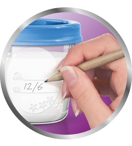 Imagen 8 de 9 de Set Vasos Almacenamiento Leche Materna Reutilizables Avent