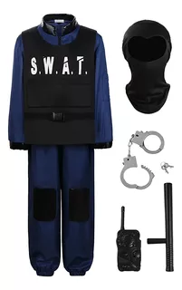 Disfraz De Swat Para Niños Disfraz De Policía Para Niños