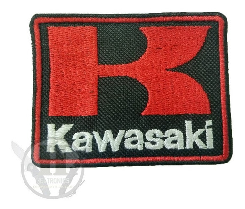 Parche Bordado Abrojo Kawasaki Moto Enduro Pista Campera 