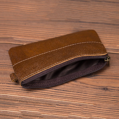Head Layer - Mini Monedero De Piel De Vaca Para Tarjetas De