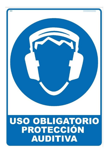 Cartel Uso Obligatorio Protección Auditiva | 21x30cm