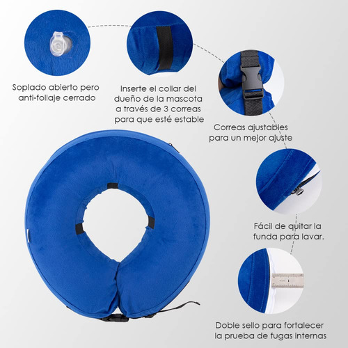 Collar Isabelino For Perros, Cono De Recuperación Inflable