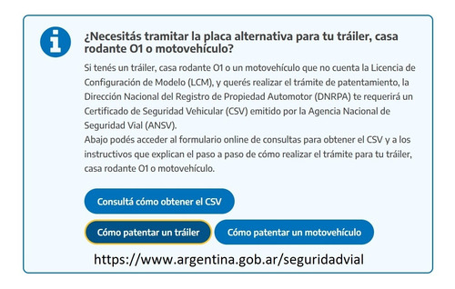 Imagen 5 de 5 de Patente Trailer Casa Rodante Informe Técnico Homologación