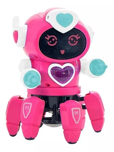 Brinquedo ROBO LADY COM FACE DIGITAL LUZ Robô Cyber Bat Aranha Som