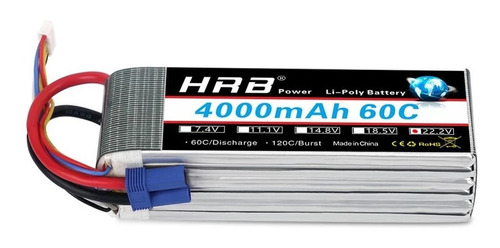 Bateria 14.8v 14.8 Volt 4000 Mah 60c Rc  Lipo Ph Ventas