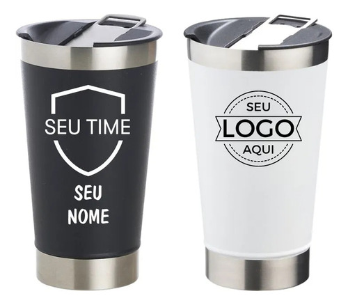Kit 13 Copos Termicos Personalizado Com Logo Nome Ou Time