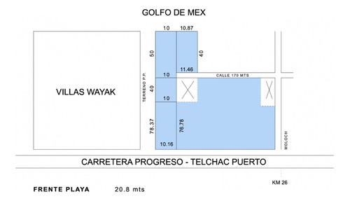 Terreno En Venta, En Mérida, San Benito, Playa