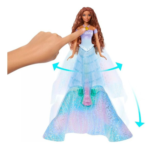 Disney La Sirenita Muñeca Ariel Transformación Mágica