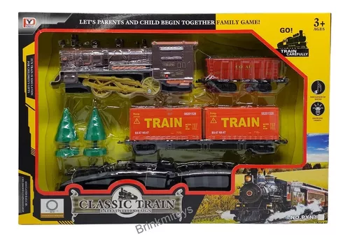 Ferrorama Com Trem Clássico De Brinquedo Solta Fumaça E Som