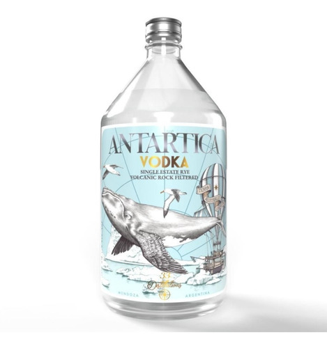 Vodka Antartica Single Estate Rye 1l. - Artesanal , Mendoza