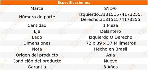 Balero Doble De Rueda Delantero Izq O Der Ford Fiesta 00/12