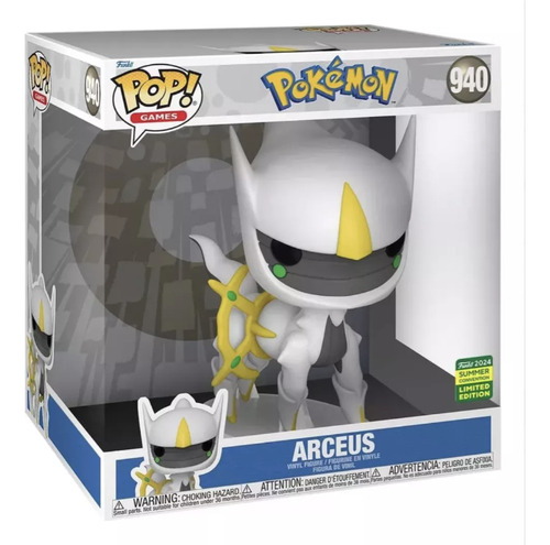 Figura De Acción Funko Pop Pokémon Arceus #940 - 10 Pulgadas - Sdcc 2024