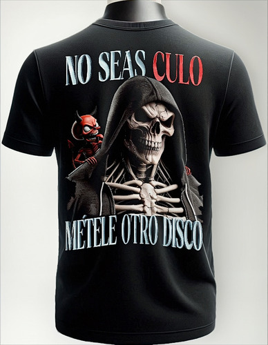 Playera Calacas Chidas Para Gym - Métele Otro Disco