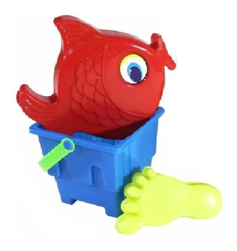Cubeta P Playa Mar Niños Castillo Pez Caballito Arena 20pz