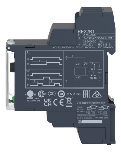 Rele Temporizador On Delay Scheider Re22r1amr