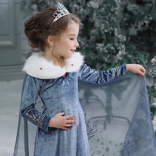 Vestido De Disfraz Princesa Elsa Frozen Para Niña Pequeña | Meses sin  intereses