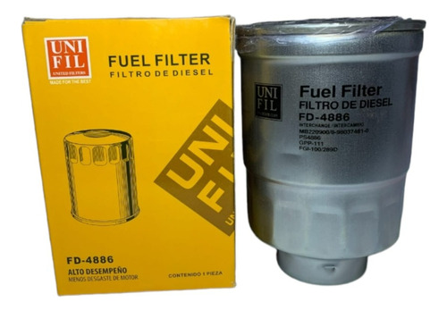 Filtro De Combustible Diesel Para H100 2.5 2007-2012 Fd-4886