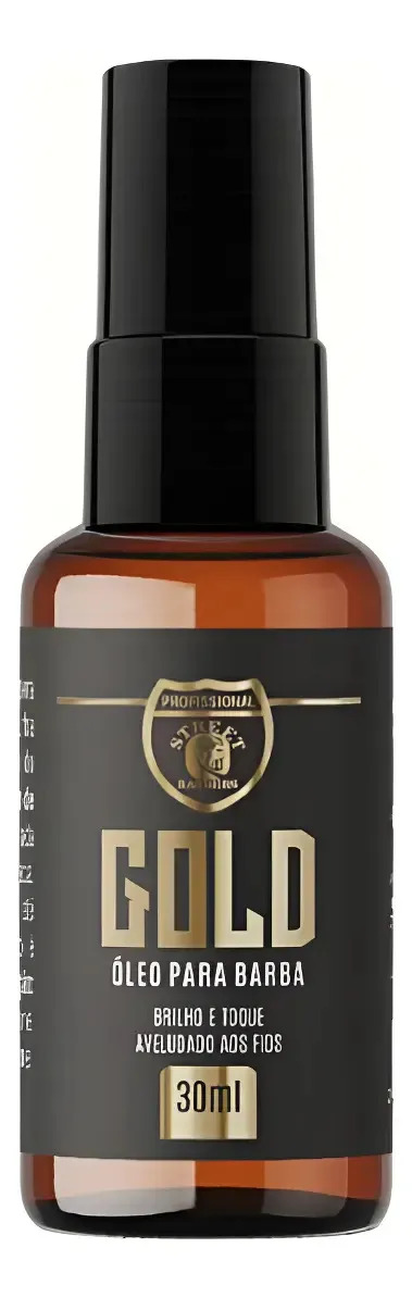 Óleo Para Barba Gold Premium Hidratação Street Barbers 30ml Aveludado