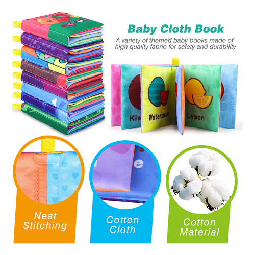 Libros De Baño Para Bebés, Tela Suave E Impermeable
