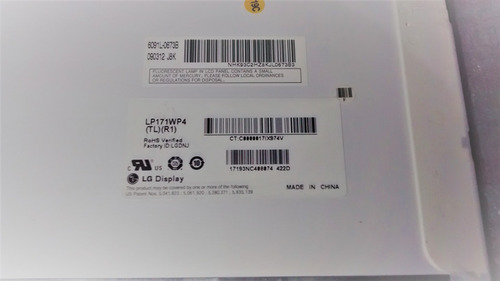 Pantalla Lcd 17. 1'' Lp171wp4 Compatible Lp171w01 Ltn170x2