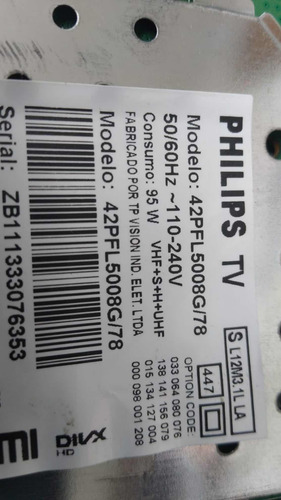 Placa Da Fonte Tv Philips 42pfl5008/78 (Usado)