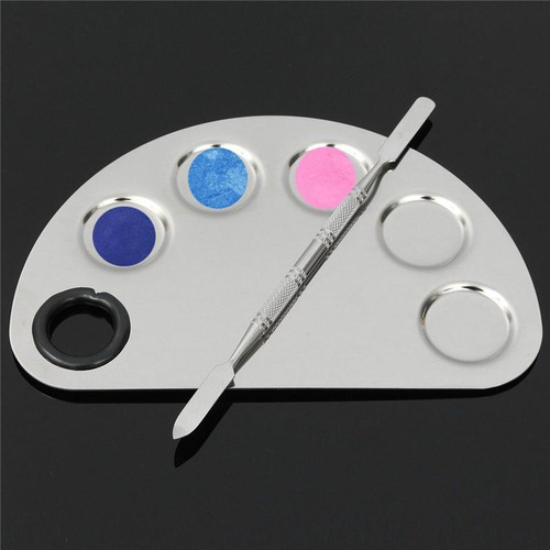 3 Paleta De Mistura De Maquiagem, Ferramenta De Nail Art