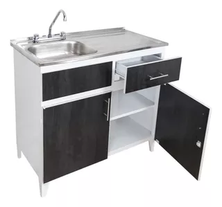 Fregadero Con Tarja Cocina Gabinete De Lamina 1m Turmalina