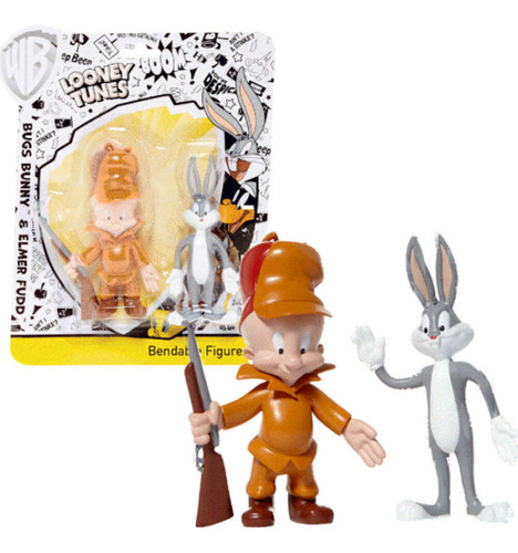 Bonecos Looney Tunes Pernalonga E Hortelino - Nj Croce