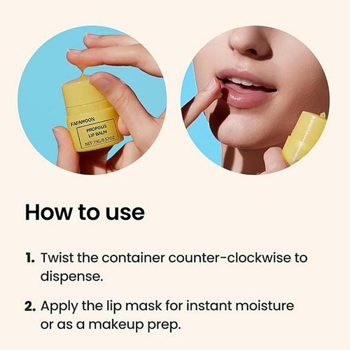 2 Unidades De Crema Labial Con Miel, Bálsamo Labial Hidratan