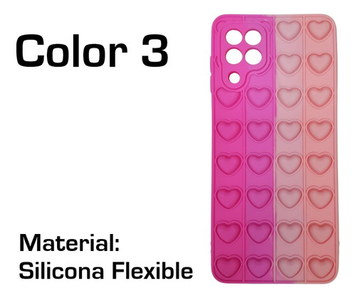 Funda Pop It Antiestres Para Samsung A22 X2 Unidades Oferta Varios Pop It