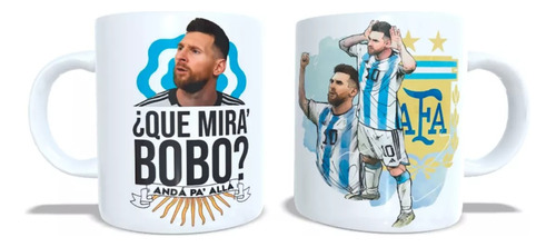 Tazon Taza + Posavaso Messi Que Miras Bobo Colección 2024