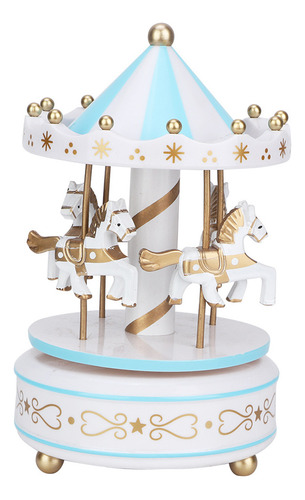 Regalo De Cumpleaños Azul Merry Go Round Music Carousel Chri