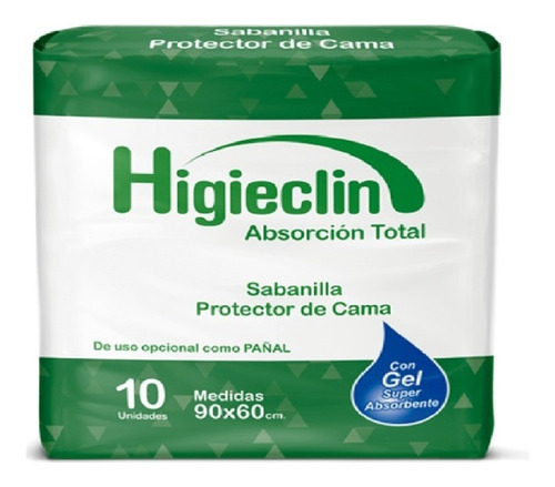 Sabanilla Higieclin Con Gel X10unidades