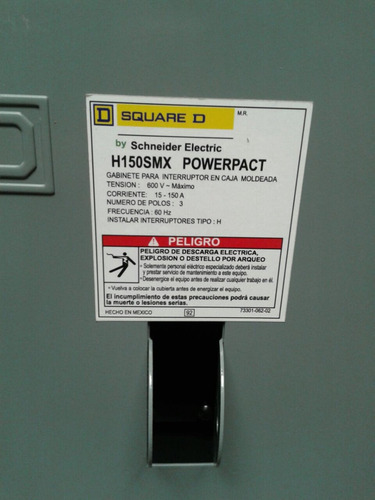 Gabinete Interruptor 150a Sobreponer H150smx Square D Nema1