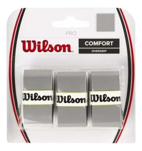 Grip Wilson Pack X3 Pro Overgrip Gris Tenis/padel
