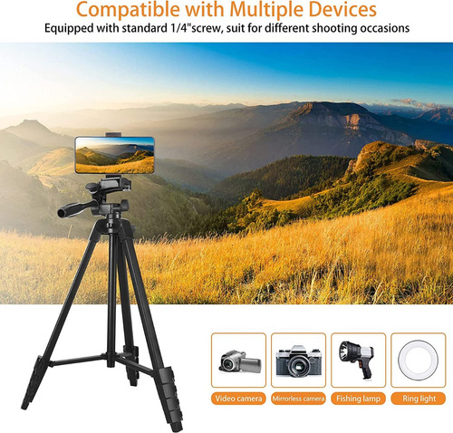 Imagen 10 de 10 de Tripode Profesional Neewer 137 Cm Para Camaras Con Control