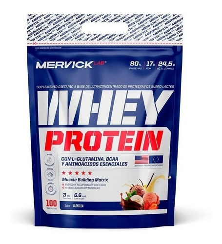 Proteina De Suero Whey Protein 3 Kg  Mervick Suplementos