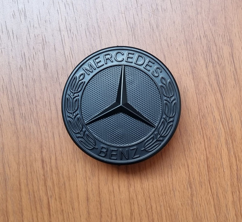 Emblema Para Cofre Mercedes Benz Negro Mate Clase A C E G