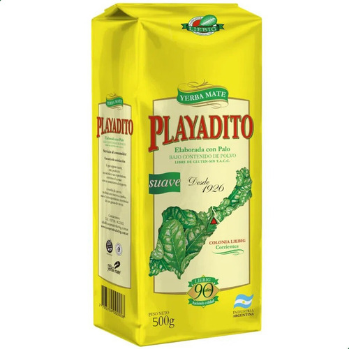 Yerba Mate Playadito Tradicional Paquete 500gr