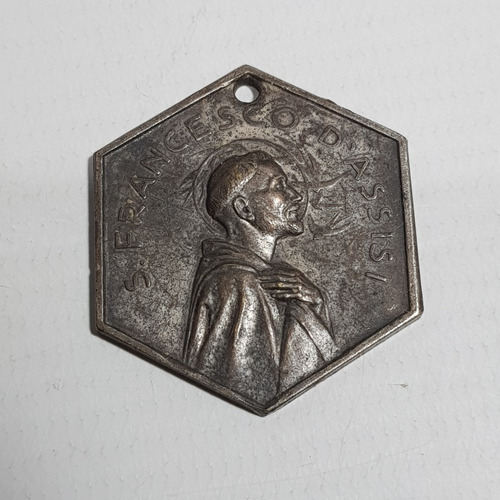 Antigua Medalla San Francisco De Asis Italia Mag 60134
