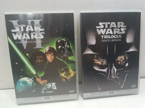 Box Dvd Star Wars Trilogia + Disco De Extras Original Usado