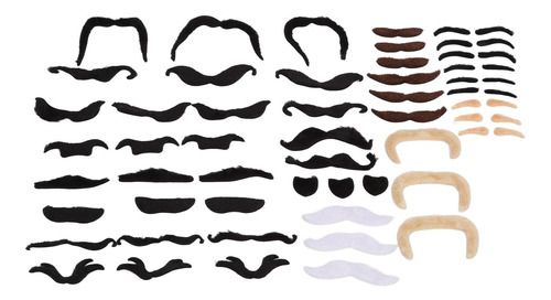 Set De Bigotes Postizos Para Cejas, Barba, Franela Corta, Ar