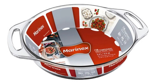 Bandeja redonda para hornear Seletta de Marinex con asas, 2,4 L, Nadir
