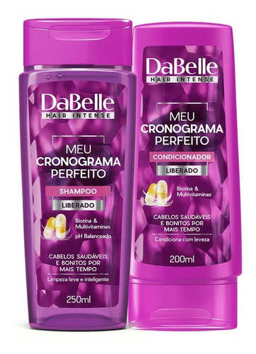 Shampoo E Condicionador Dabelle Cronograma Perfeito 250ml