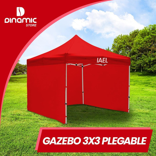Imagen 2 de 10 de Gazebo Plegable 3x3 Blanco 4 Paredes Premium Carpa Easy